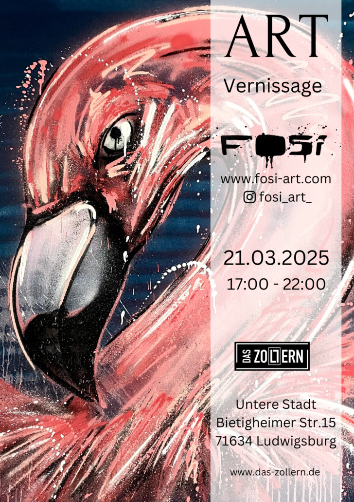 vernissage im das zollen ludwigsburg mit street art künstler fosi